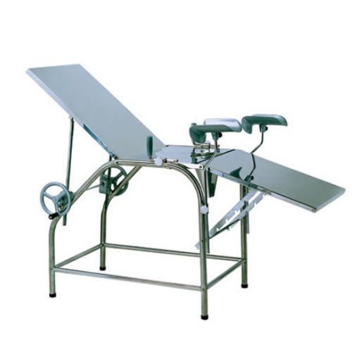 HZ-3B Stainless Steel Gynecology Bed by Tri-Folding