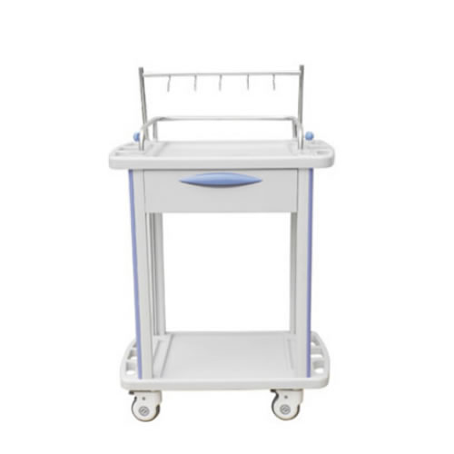 Model HZ-T10 Infusion Trolley (Single drawer Double Layers) 